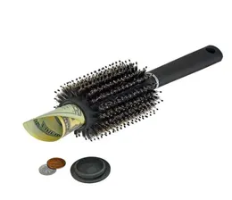 Saç Fırçası Tavuk İçi Boş Konser Siyah Stash Güvenli saptırma Gizli güvenlik saç fırçası gizli değerli eşyalar ev güvenlik saklama kutusu1600338
