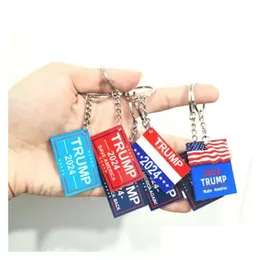 Other Event & Party Supplies Us Election 2024 Pendant Home Decor Trump Campaign Slogan Plastic Keychain Drop Delivery Garden Festive Dhjxw