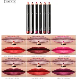 Matte Lip Pencil 6pcs per set Nude labial line natural moisturizing ingredients outline lips pen6509361