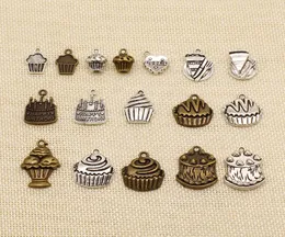 60 peças Acessórios para jóias feitas à mão Peças de feliz aniversário Cupcake HJ0994559343