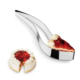 Rostfritt stål tårta knivskivare cookie bakverk tårta cutter server serverande kniv födelsedagsfest bröllop evenemang paj bakverk pizza divider hw0251