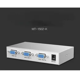 2024 Новый новый MT-Viki 2port VGA Splitter 1 Вход 2 Вывод HD Видео-разветвитель 1 Хост компьютера для подключения двух мониторов Splitter MT-1502 для HD