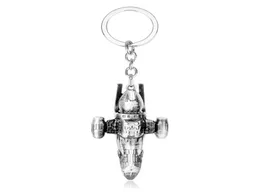 MQCHUN Movie Firefly Serenity Replica HD Space Ship Metal KeyRing Keychain Spacecraft Alloy Key Chain Jewelry for Men2091165