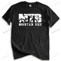 Baumwollt-Shirt Männer Crew Necktife Männer T-Shirt Mountain Biker Vintage Machen Sie T-Shirt Unisex Teeshirt Euro Größe 240423