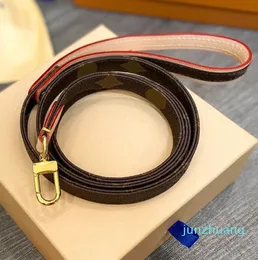 2024 Pet Traction Rope Fashionable Dog Collar Double Layer Reinforcement Necklace Durable Steel Hardware Leash Animal Necklet