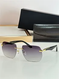 Yeni Moda Tasarımı Erkekler Güneş Gözlüğü Sanatçı II Zarif K Gold Frame Rimless Polygon Lens Basit ve Cömert Stil Yüksek Uçlu Açık UV400 Koruma Gözlük