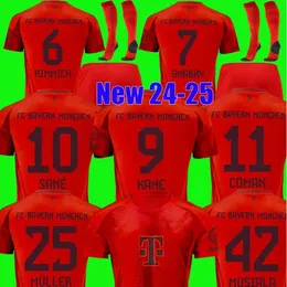 S-4XL Kane Musiala 23 24 25 Soccer Jerseys Bayern Sane Kimmich Munich Muller Davies Coman 2023 2024 2024 2024 2025 Shirt Goretzka Gnabry Minjae Jersey Men Kit set set