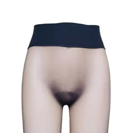 1 pezzo di elastico estivo maschile calze senza soluzione di continuità di seta a vita alta collant sexy color solido maschile leggings trasparente 240425