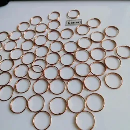 Kryształowa kamera żyrandolowa 100pcs Rose Gold 11 mm/0,43 cala złącze pierścienia dla ośmiokątnych koralików wiszący wisząca lampa łącząca