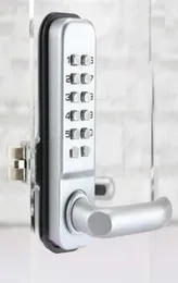 Механический пароль стеклянная дверь без блокировки кода блокирует цвет серебристое 4260637