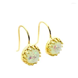 Orecchini pennaglie inossidabile pietre gemme di gemme Opal Stalling Oregano di fidanzamento vintage Bottini per matrimoni Gift Gioielli da damigella