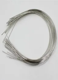 100pcs 12mm Stainless Steel headband Wear The Beads Hair Band Hairwear Base Setting No Teeth DIY Hair Accessories1962335