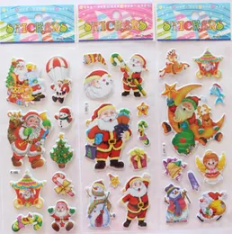 2015 Christmas 3D Cartoon Sticker Santa Claus Wall Stake