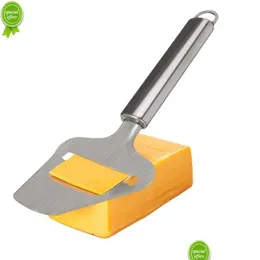 أدوات الجبن الجديدة LMETJMA من الفولاذ المقاوم للصدأ الجبن شرائح شديدة التحمل خادم سكين غير لاصقة KC0331 إسقاط DRING DHBZB