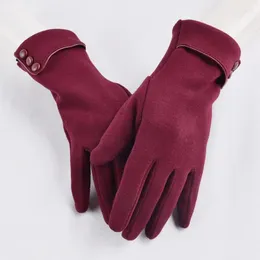Cycling Gloves Women Touch Screen Winter Autumn Warm Wrist Mittens Driving Ski Windproof Glove Luvas Guantes Handschoenen 2024