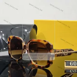 Fendisunglasses Eyewearfd Graphy Eyeglassed Eyeglasses Designer Designer Sunglasses Women 24SS 1: 1 Summer Spring F مع Box D807