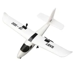 QF002 RC Plane Glider DIY monterad 2,4 g drop-resistent EPP Fixed Wing Remote Control Multi-Axis Gyroscope Aircraft Kids Toys 240510