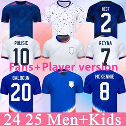 2024 25 COPA AMERICA MEN UNIDES STATES SOUCCER JERSEYS US 5 ROBINSON 7 REYNA 14 WRIGHT 9 PEPI 4 ADAMS 1 TURNER PULISIC AARONSON MCKENNIE SHIRT SHART KITSナショナルチーム