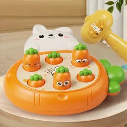 Cartoon Montessori Baby Toys Toddler Education Birthday Present Animal Theme Knock Game Parent Child Board Hammering Game 240509