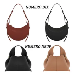 Luksusowe numero Dix Nine Neufa Sac Half Moon Cyme Torby 10A Women Mens Fashion Cross Body Clutch Torby torebki skórzane torby na ramię w chmurze