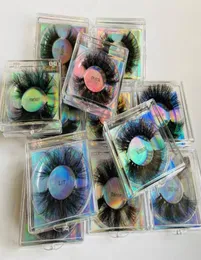 Thick long 25mm mink false eyelashes extensions super soft vivid fake lashes mink eye makeup accessory 12 models available DHL F9805009