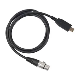 2024 Новый новый 2M 3M Микрофонный кабель 6ft 10ft, USB -мужское до XLR Женское микрофонное покрытие Audio Bords Adapterfor XLR Microphone