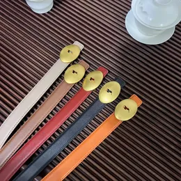 여성 디자이너 벨트 BB Simon Woman Belts Orange Black 간단한 우아한 허리띠 드레스 얇은 작은 금속 버클 부드러운 가죽 디자이너 벨트