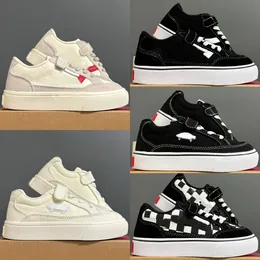 Kids Sneakers Canvas Designer Low Toddler Shoes Boys Girls Trainers Children Youth Shoe Black White Skool Beige Red Checkerboard Old Sneaker size eur26-35