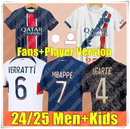 24 25 MBAPPE Soccer Jerseys 2024 O.DEMBELE MARQUINHOS VERRATTI KIMPEMBE MAILLOTS DE FUTEBOL CAMIS