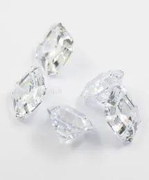 10pcslot 85mmX85mm cubic zirconia simulated diamond asscher cut loose gem stones3723474