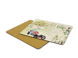 leere MDF -Placemats für Sublimation Holzplacemats Rechteck Formtransfer DIY Custom Leer