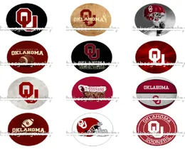 Oklahoma State Sooners Snap Buttons 18 mm okrągłe szklane sportowe sport