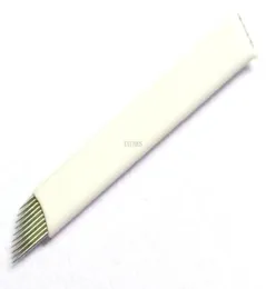 Whole50pcs 10pin iğne makyajı kaş kalem bıçakları 02mm çaplı mikrobladlı iğneler 3D kaş nakışı 58555619