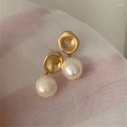 Dangle Earrings Classic High Quality Natural Baroque Pearl Stud Ear Clip Gentle Simple Jewelry Temperament Women Versatile Party