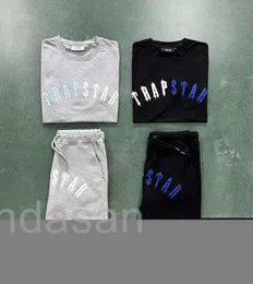 Herren T -Shirts Designer Tracksuit Trapstar London Shooter Short Sticke Set Summer Atmable Casual Shorts Tracksuits Design 90H