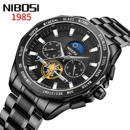 Nuovo Nibosi Sun Stars Fashion Trend Quartz Watch Hollow Non Mechanical Mens