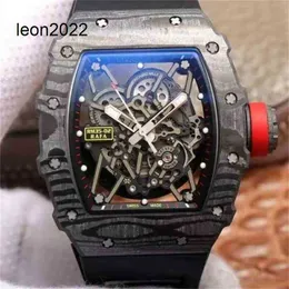 Projektant RM Wristwatch Mill Business Fashion Automatyczny mechaniczny młyn Millr Watch All Carbon Brazed Dimension Case Tape Mens Watch 6tx8