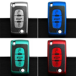 Klucz samochodowy 2 3 Button CAR KLUCZ KLUCZ PRZEWODNIK PRZED PEUGEOT 107 207 307 308 407 607 3008 5008 dla Citroen Xsara Picasso C5 C6 C8 BELLESS T240509