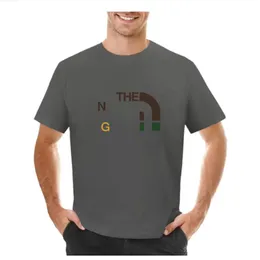 Herrdesigner t shirt sommarfjäder lös grön grå vit svart t shirt män kvinnor hög kvalitet klassisk slogan tryck topp tee