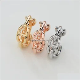 Pins, Brooches Pins -Selling Pig Nose Scarf Fastening Button Lady Fashion Ring Buckle Does Not Fade Hook 231118 Drop Delivery Jewelry Dhsnp