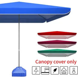 Praia à prova d'água Four Corner Umbrella Ploth Canopy Garden UV Protection Parasol Sunshade Umbrella Cover sem guarda -chuva 240510