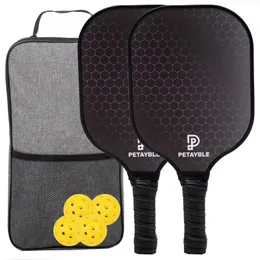 Pikleball Paddles Fibreglass Surface SETUSAPA ZESTAW ZESTAW PRZETWARNEGO RACQUET PRZEDSTAWOWEGO WEWNĘTRZNY I WYKOŃCZENIE 240509