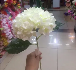 Artificial Hydrangea Flower 80cm315quot Fake Silk Single Hydrangeas 6 Colors for Wedding Centerpieces Home Party Decorative Fl5114467