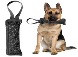 Canna durevole addestramento per cani cucciolo masticare la manica del cuscino per cammino con morso giocattolo con 1 manici di corda per forniture per animali domestici medio -grande.