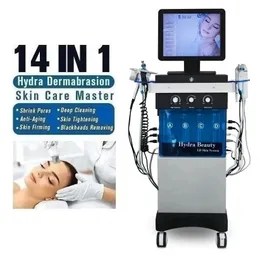 Горячая распродажа 14 в 1 кислородная реактивная гидра Aqua Peel Chareing Face Care Care Hydro Dermabrasion Machine