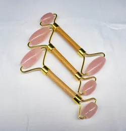 Rose Quartz Pink Jade Roller Handcraft Massagerキット