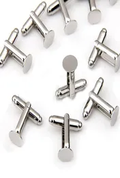 Drop 8mm 100pcs Fashion Round Metal Cufflink Backs2016 New Fashion Cufflink DIY إكسسوارات رائعة 5048078