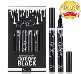 Waterproof Black Liquid Eyeliner Pencil Big Eyes Makeup Longlasting Eye Liner Pen Make up Smooth Fast Dry Cat Eye Cosmetic Tool b9966236