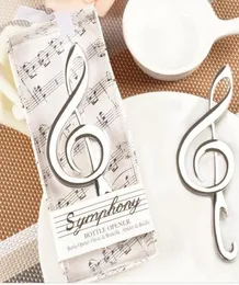 Music Note Flasche Opener Symphony Chrome Bier Opener Hochzeitsduschenbevorzugung Flaschenöffner Party Weihnachtsgeschenk7821569