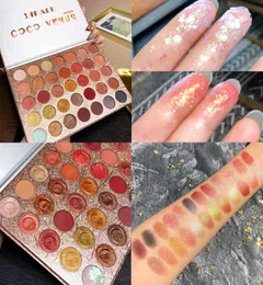 Moda 35 cores marrom laranja laranja fosco fosco glitter lantejas de sombra paleta de pigmentos Paleta de maquiagem de sombra dos olhos Cosmetics3001228